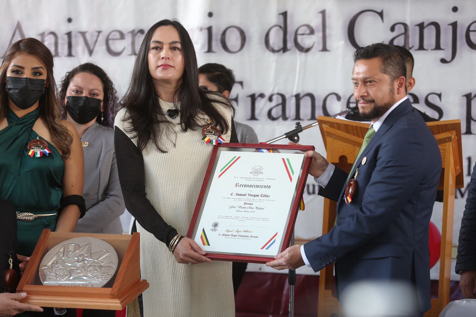 Acude Ortega Reyes a conmemoración del CLVI Aniversario del Canje de Prisioneros Belgas y Franceses por Mexicanos