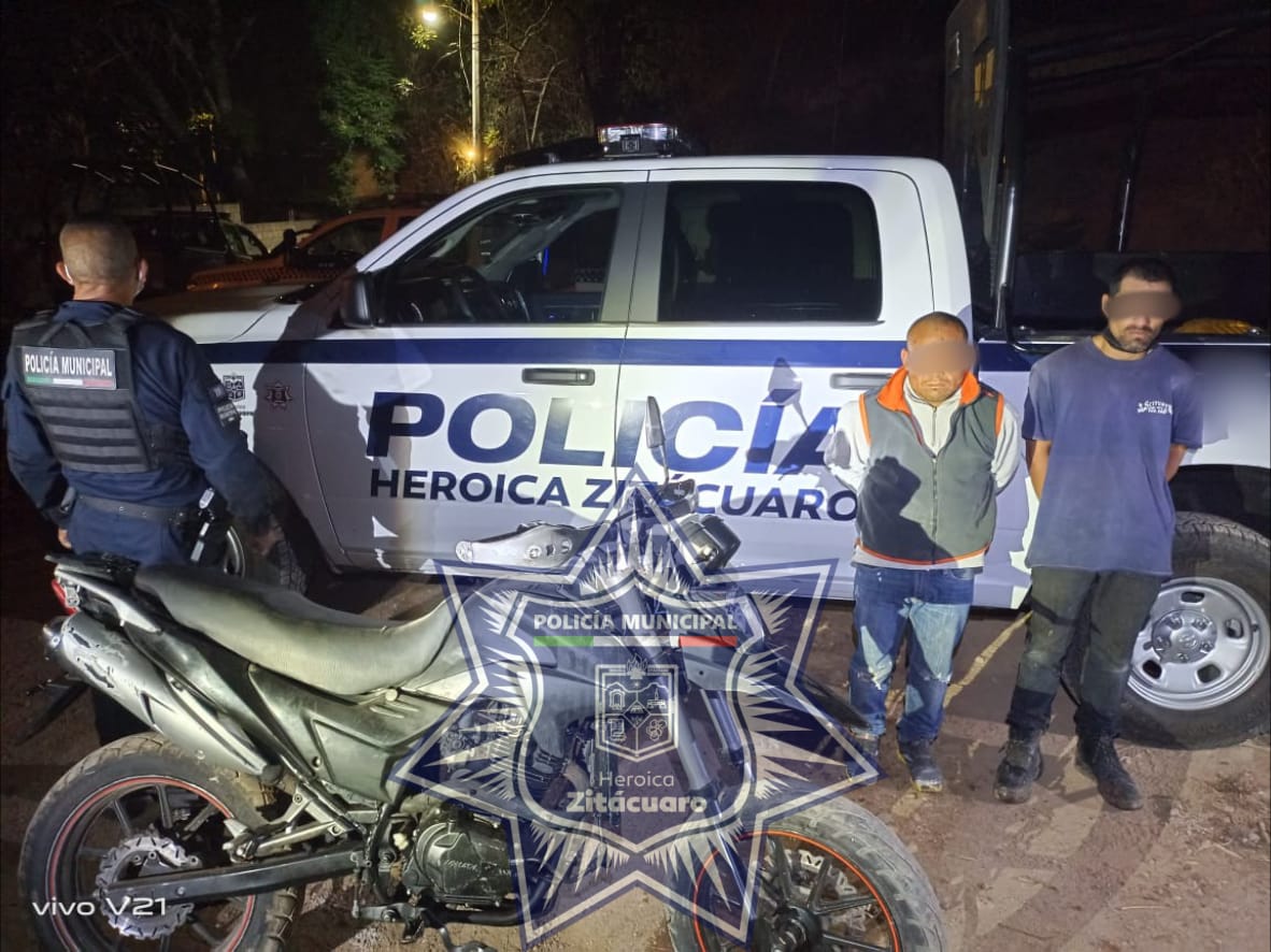SSPM detienen infraganti a dos sujetos