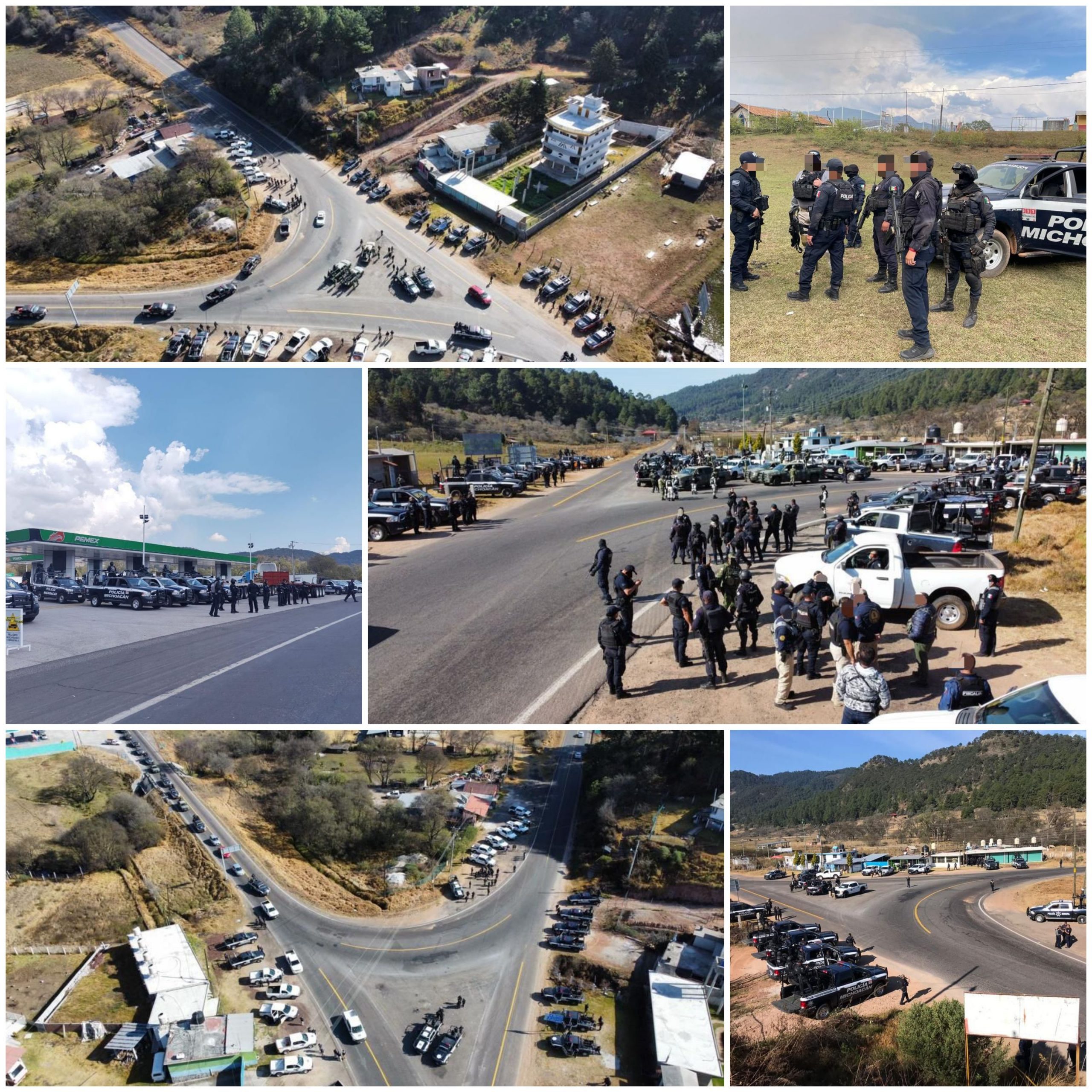 SSP, fuerzas estatales y federales capturan a 7 presuntos integrantes de una célula delincuencial en Cd. Hidalgo.