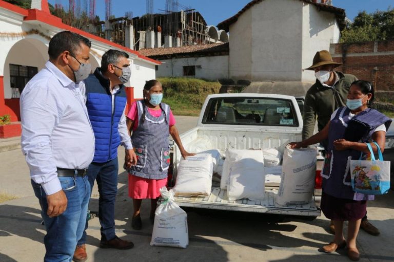Con el fin de apoyar a los alfareros de la localidad de San Bartolo, Regidores del Ayuntamiento hicieron la entrega de 13 bultos de Greta