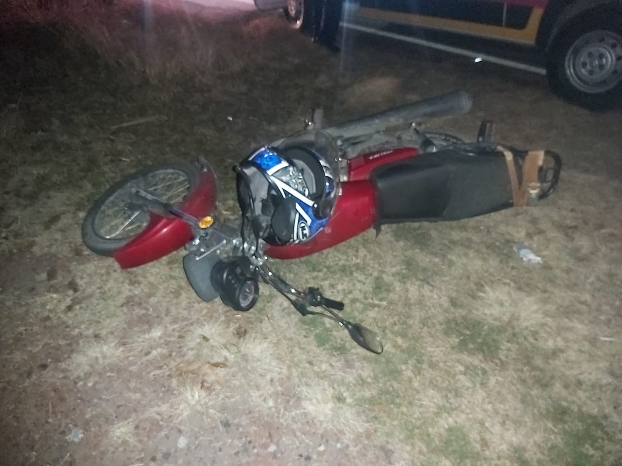 Una persona resultó lesionada al derrapar una motocicleta en Cd. Hidalgo