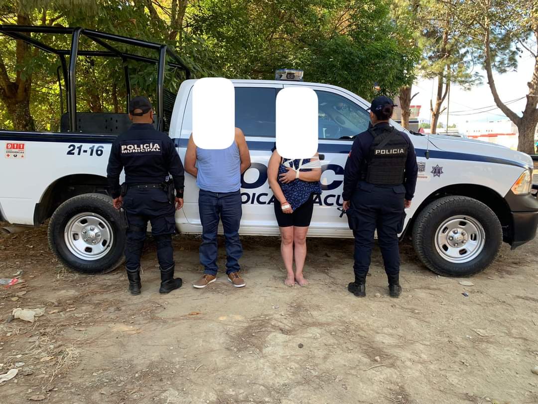 Detiene SSPM pareja por delitos contra la salud