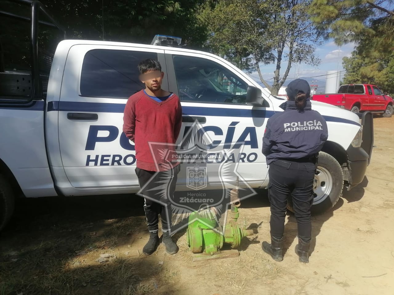 Por posesión de cristal sujeto fue detenido por la Policía Heroica
