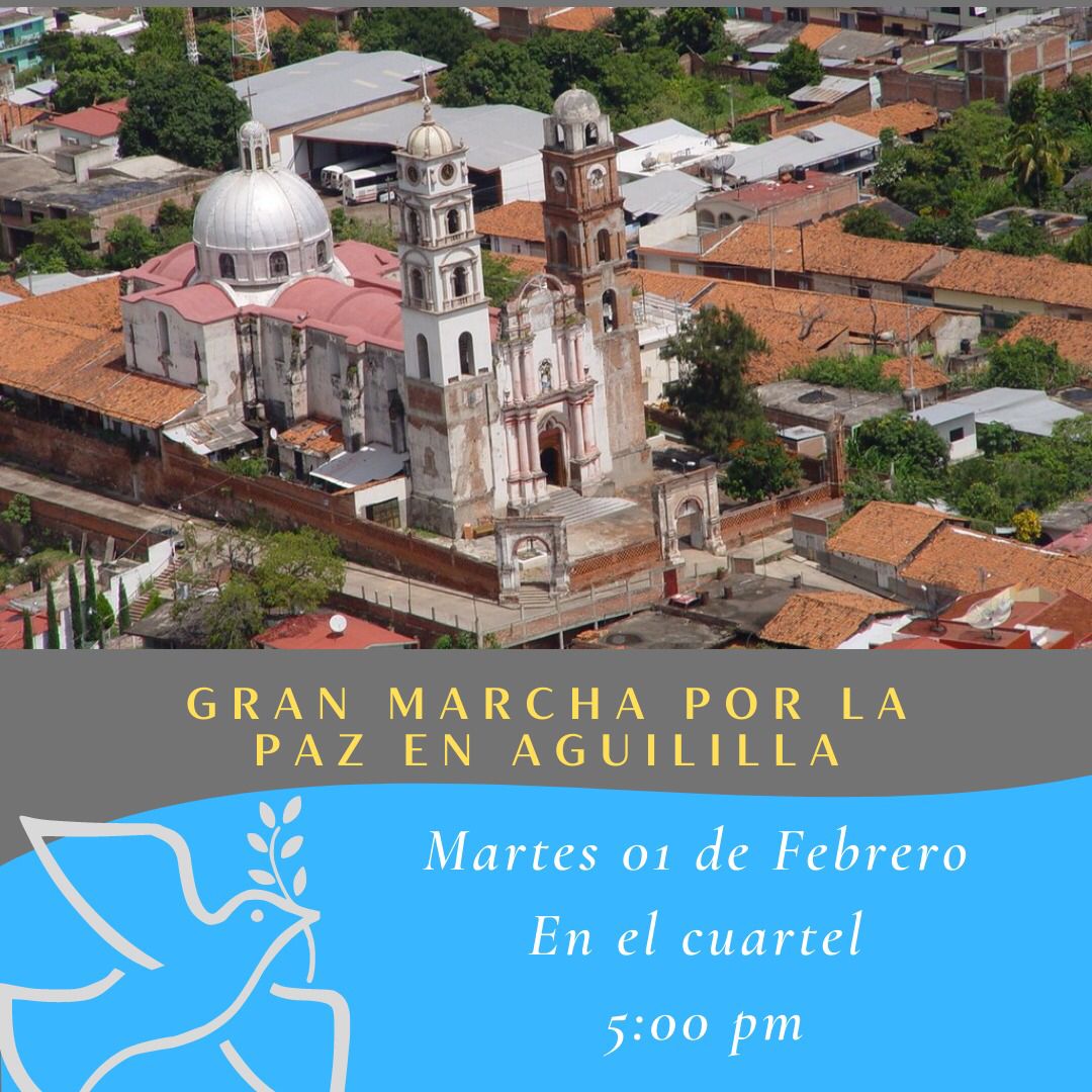 Convocan en Aguililla a una “Gran marcha por la paz”