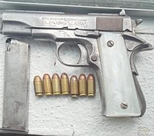 En acción operativa, SSP detiene a dos en posesión de un arma de fuego