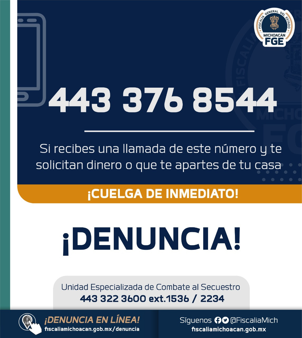 A salvo, comerciante víctima de extorsión virtual en Pátzcuaro