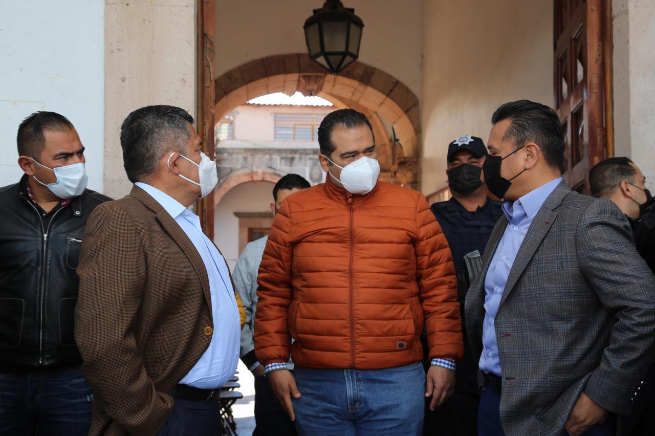 SSP mantiene mesas de trabajo para prevenir el delito, en Puruándiro.