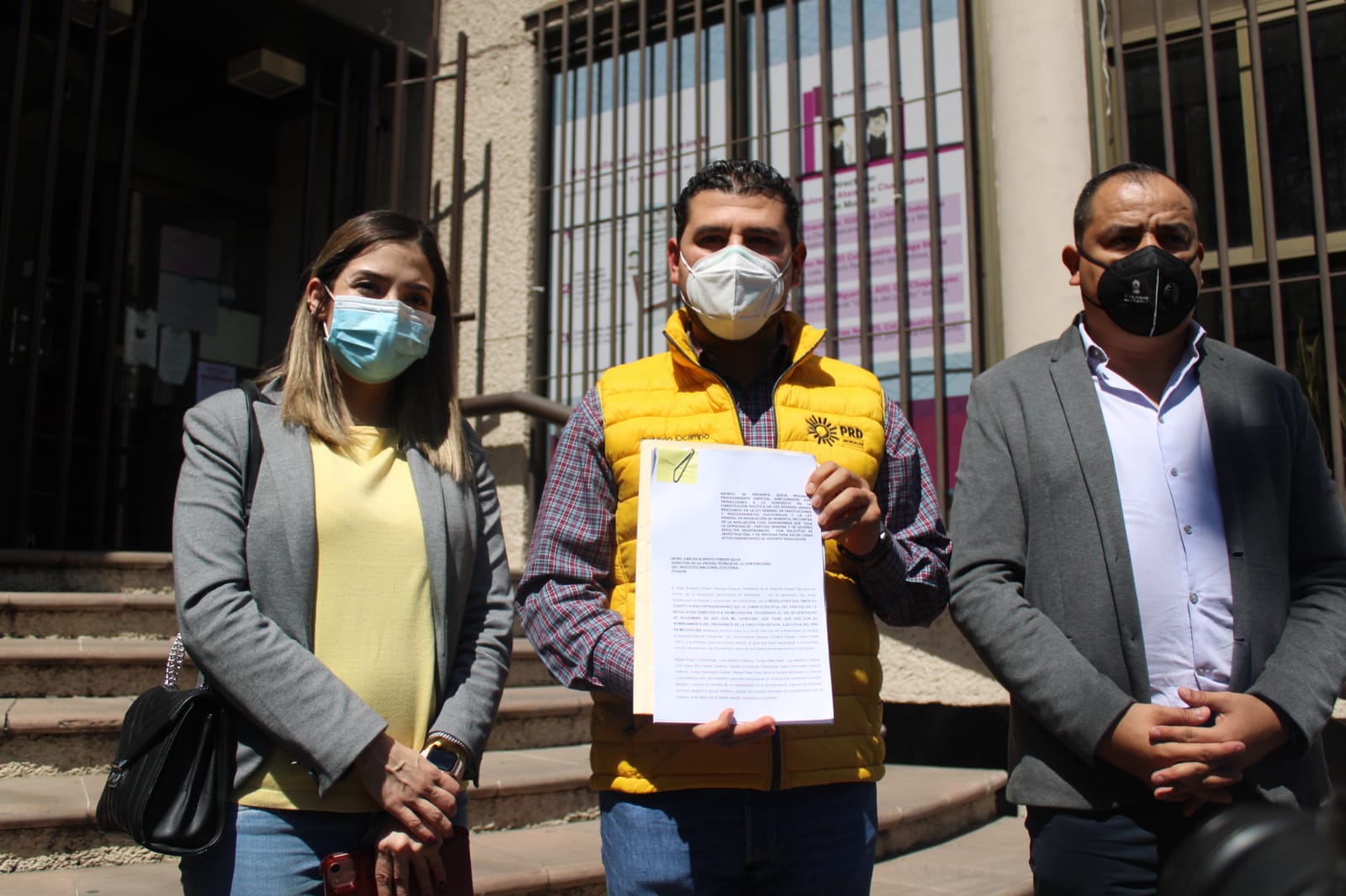 El PRD Michoacán presenta queja en el INE por presunta violación a la Normatividad Electoral vigente