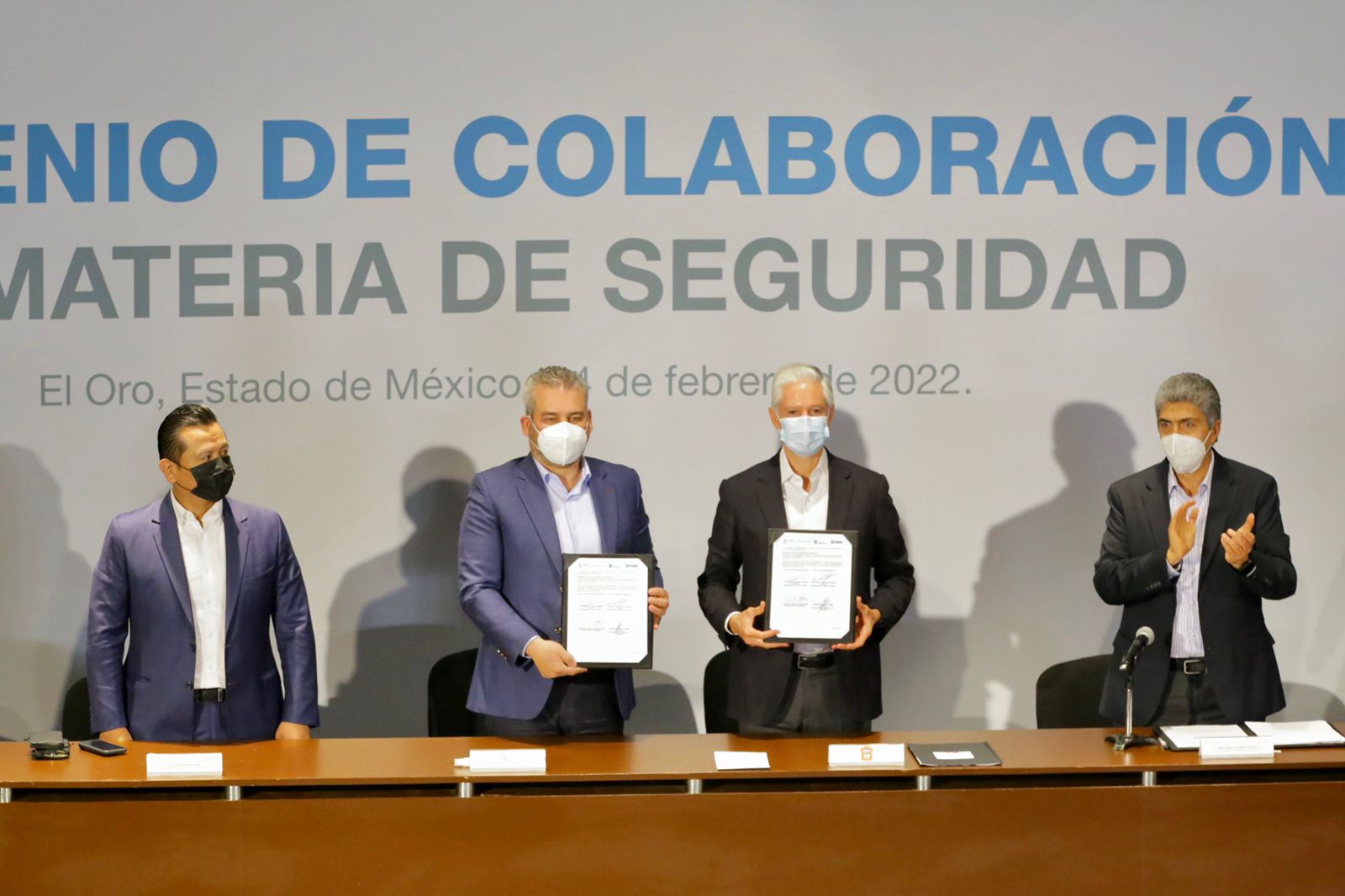 Gobiernos de Michoacán y Estado de México acuerdan estrategia conjunta de seguridad.