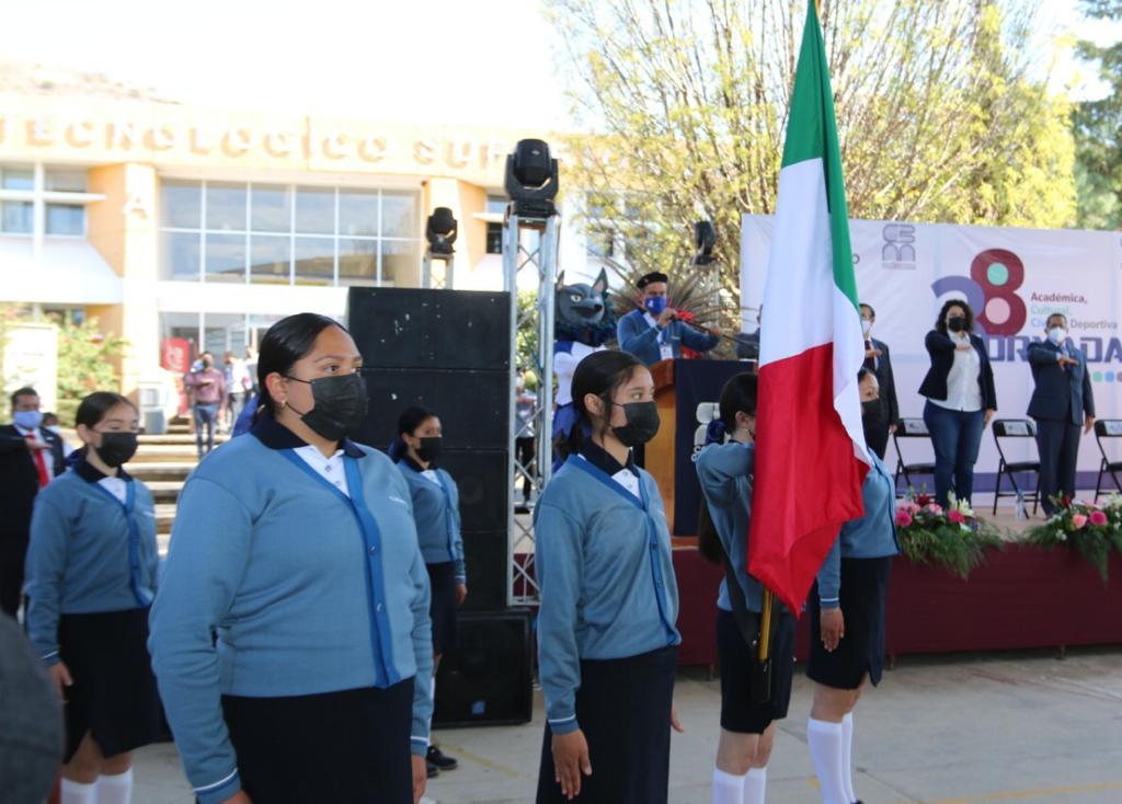 Autoridades Municipales y Educativas asistieron a la inauguración de la 38 Edición de la Jornada Académica, Cultural, Cívica y Deportiva del COBAEM 2022
