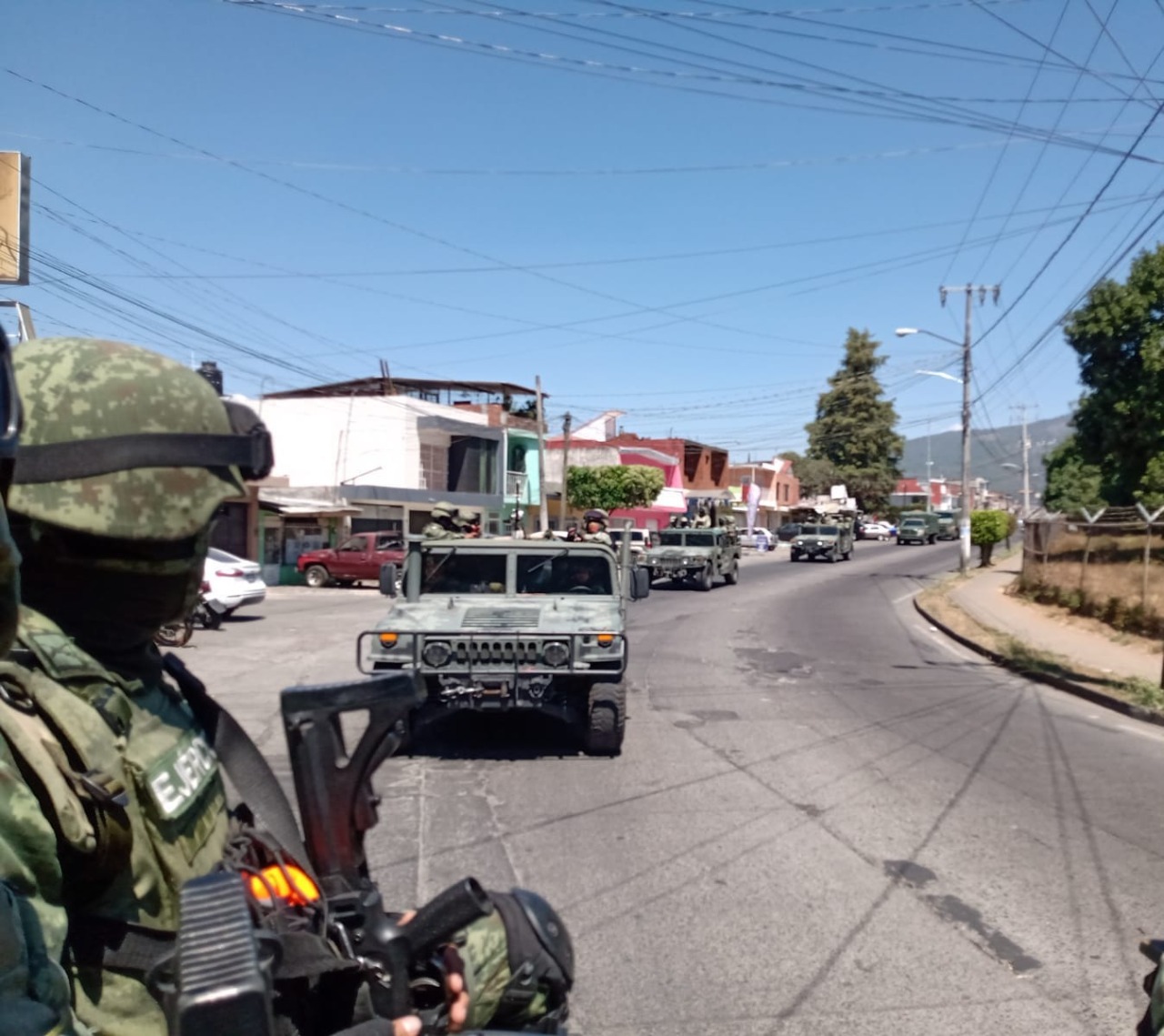 Ejército Mexicano refuerza Uruapan con más de 300 elementos