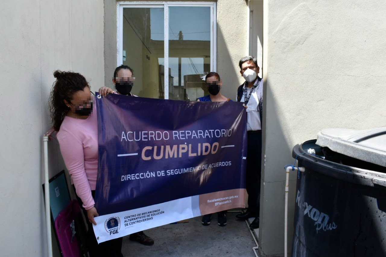 Restituye CMASC inmueble a mujer víctima de Despojo, en Morelia.