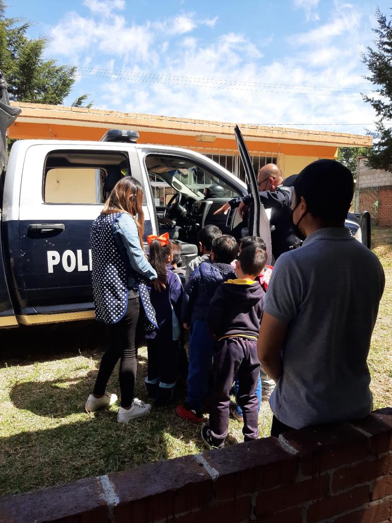 Continúa la Campaña Itinerante “Un día Con mi Policía” en el Municipio de Hidalgo.