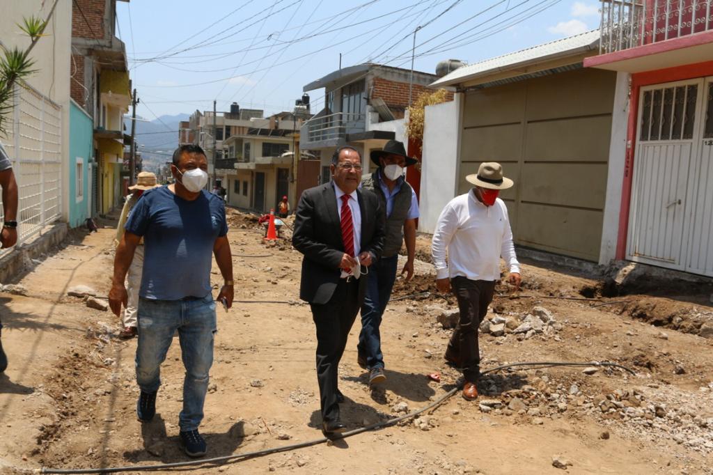 En San Matías y la cabecera municipal, José Luis Téllez supervisó los avances de 4 importantes obras de infraestructura social y urbana