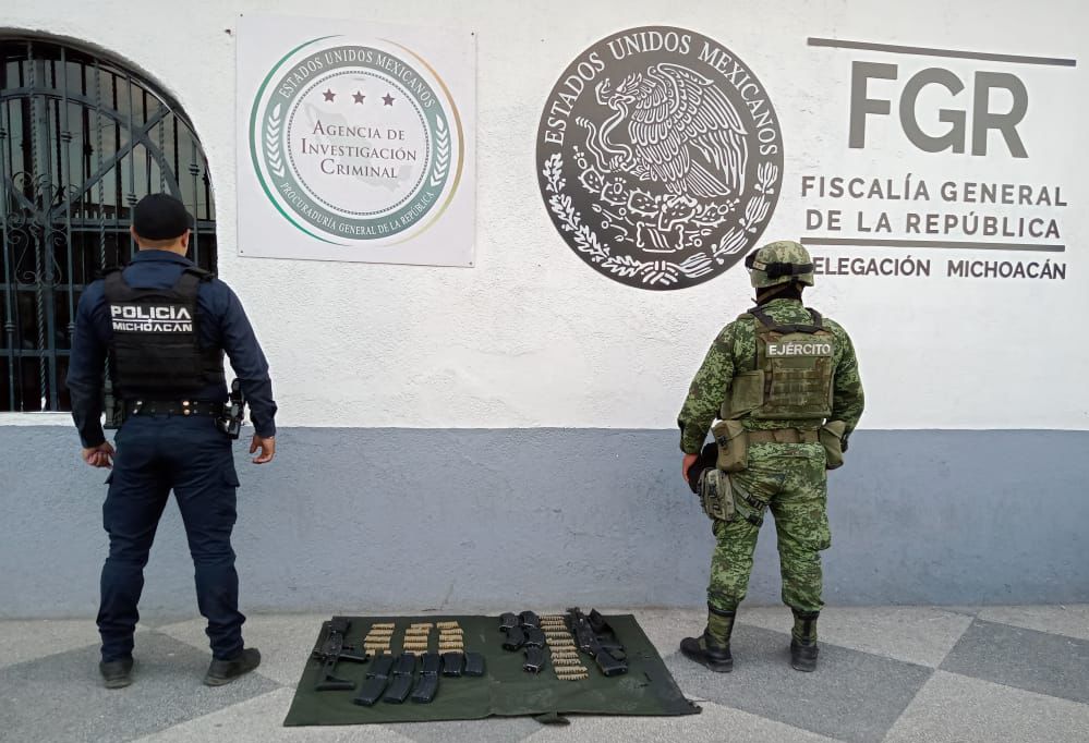 En operativo interinstitucional, SSP y Sedena aseguran dos armas largas, en Hidalgo