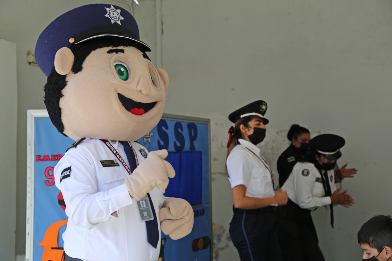 Con Educación Vial, SSP se acerca a pequeños, para promover una cultura de autocuidado
