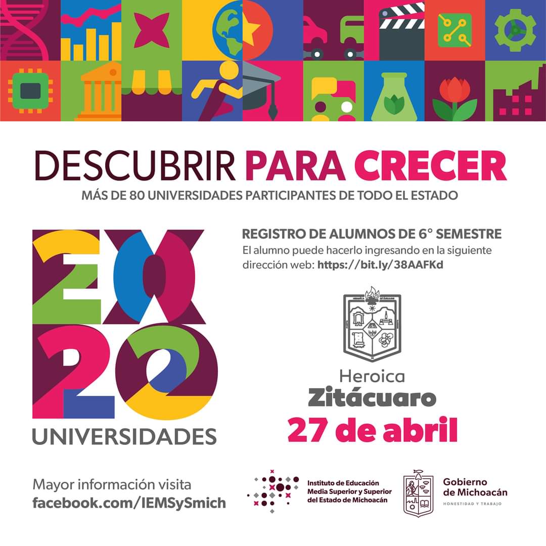 Será Zitácuaro Sede de la Expo Universidades 2022