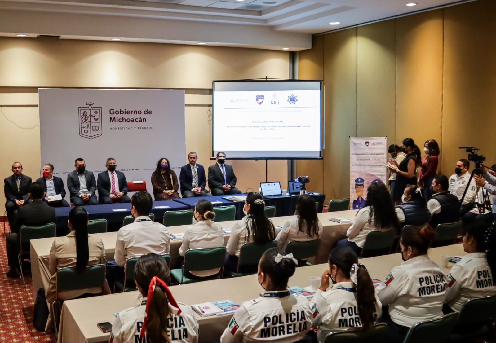 Policía Morelia retoma capacitación de UNODC