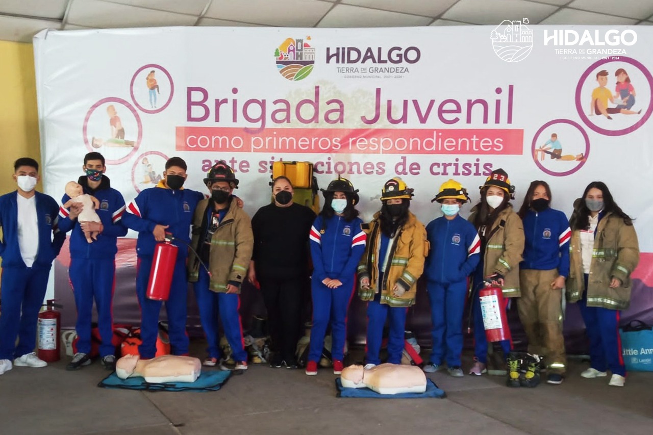 Bomberos Voluntarios de Ciudad Hidalgo inició capacitación de primeros auxilios a jóvenes del municipio