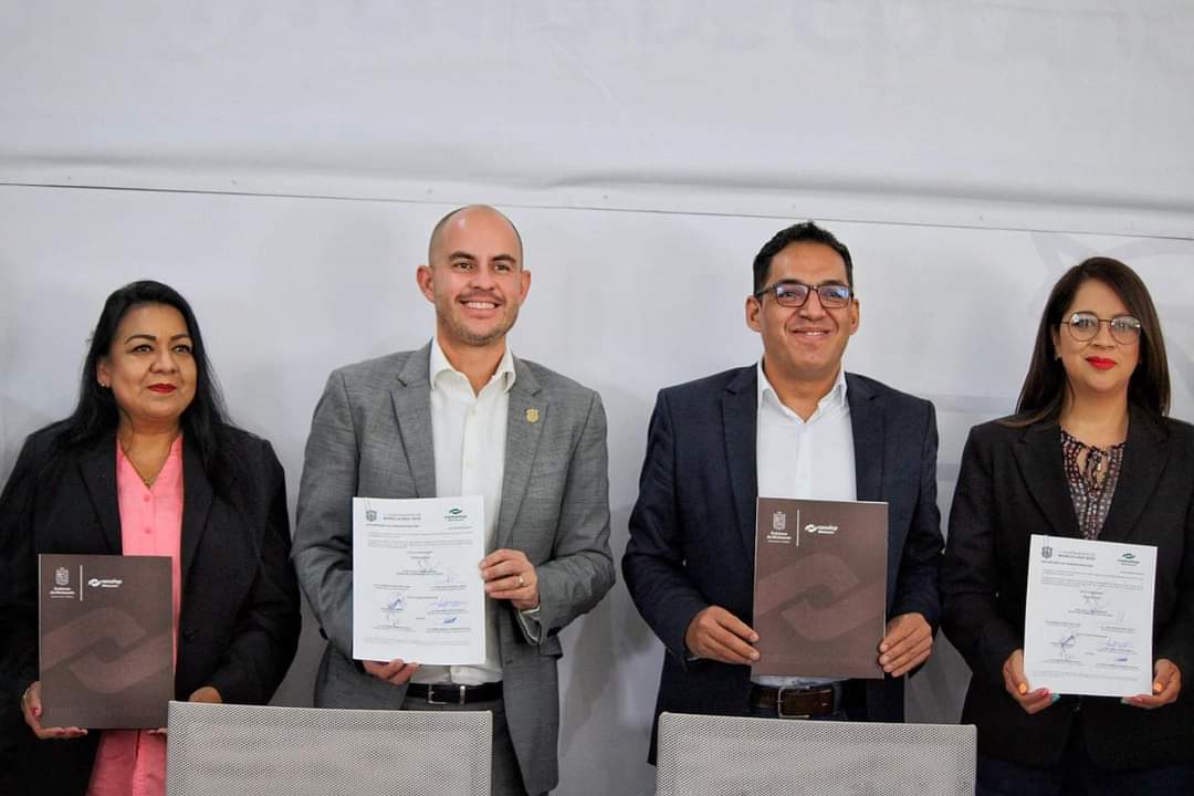 Ayuntamiento de Morelia y CONALEP signan convenio en beneficio de las juventudes de Morelia.