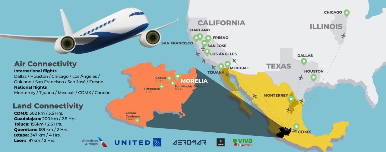 Aeropuerto de Morelia continúa superando afluencia de pasajeros.