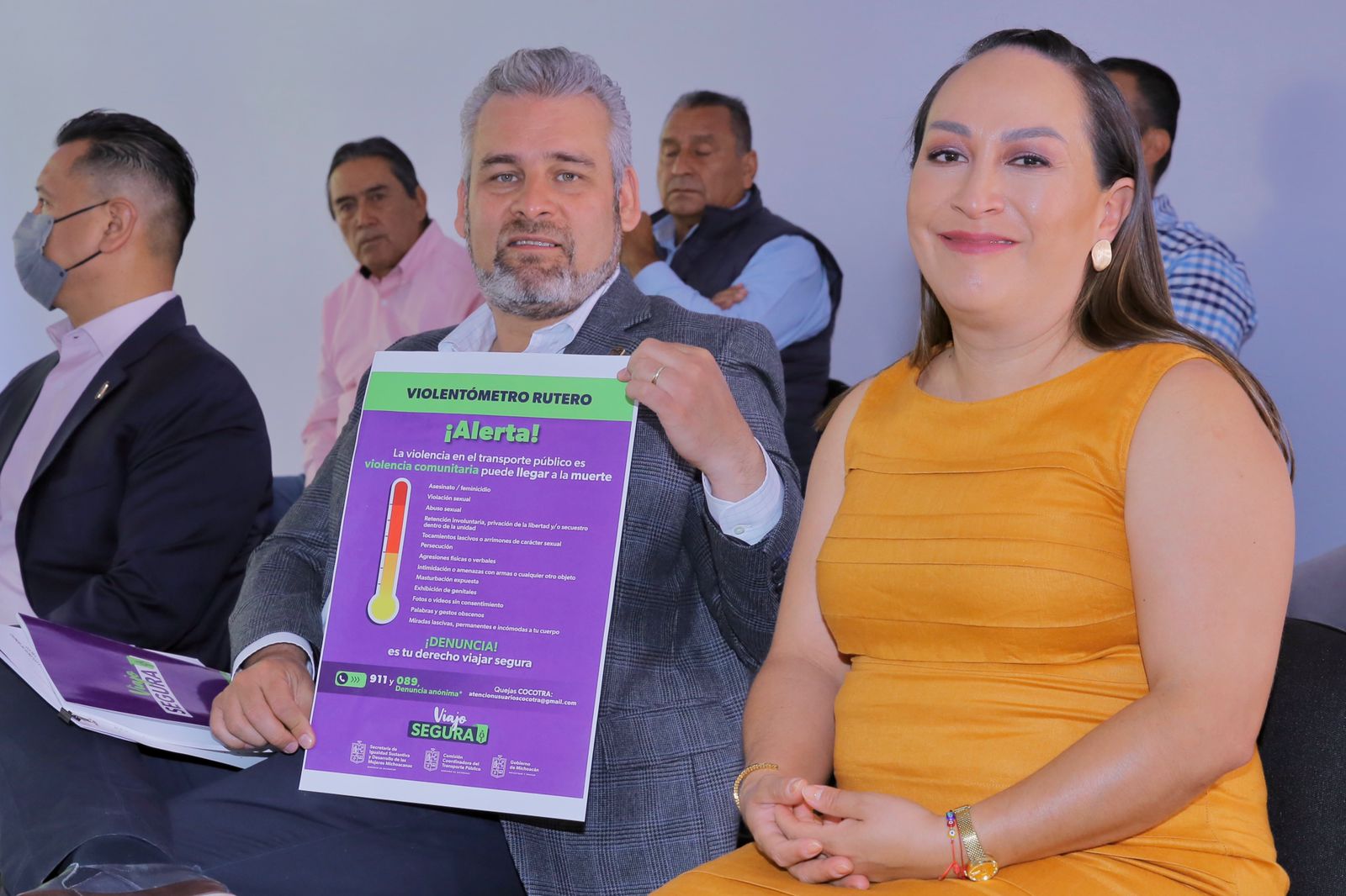 Presenta Gobierno de Michoacán, Programa de Prevención y Atención de la Violencia contra Mujeres en el Transporte Público.