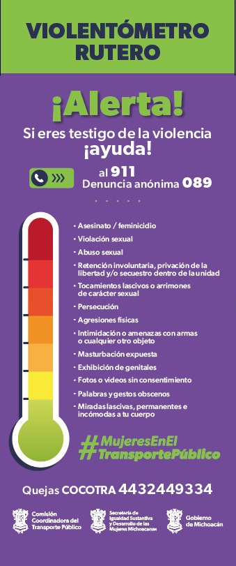  Se elaboró de acuerdo a la gravedad legal de las acciones de violencia de género en el ámbito comunitario.