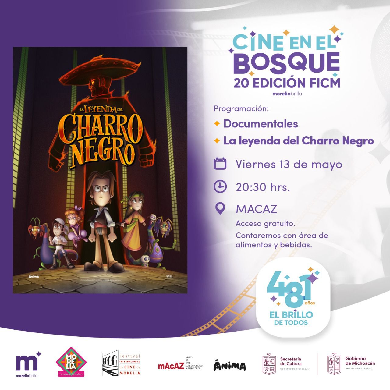 Secretaría de Turismo municipal invita al cine en el Bosque Cuauhtémoc