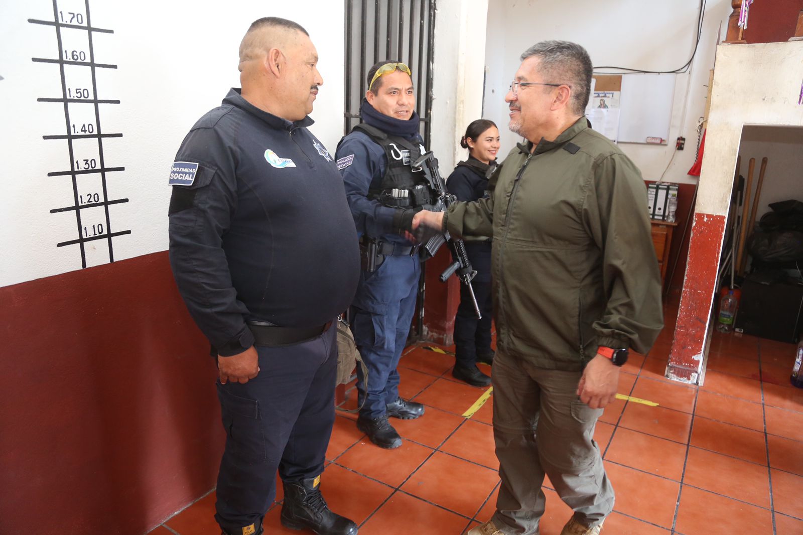 Titular de SSP inspecciona trabajos de seguridad en Cuitzeo y Huandacareo
