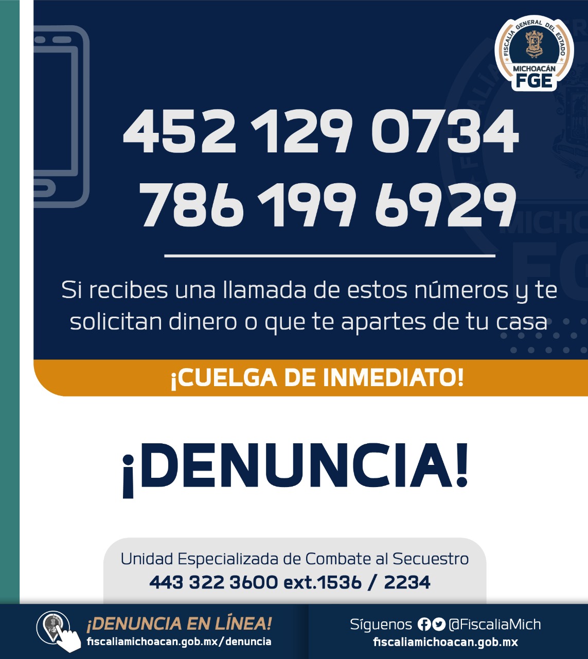 Localiza FGE a Luz Mariela C., víctima de extorsión virtual en Uruapan