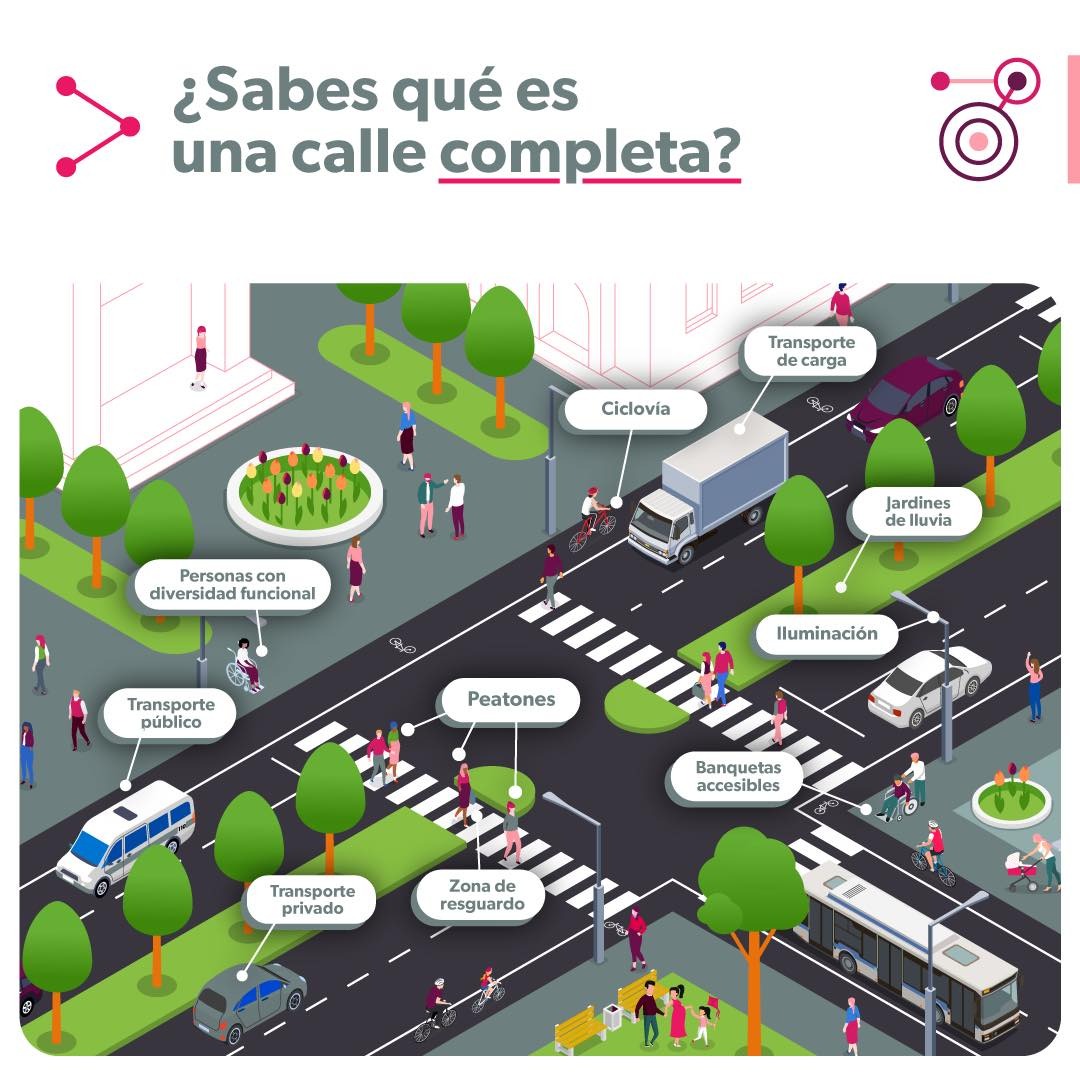 Sedum invita a municipios tomar el Taller de Calle Completa.