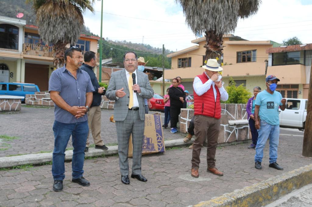 José Luis Téllez dio banderazo a los trabajos de construcción de pisos firmes dentro del Programa de Mejoramiento de Vivienda