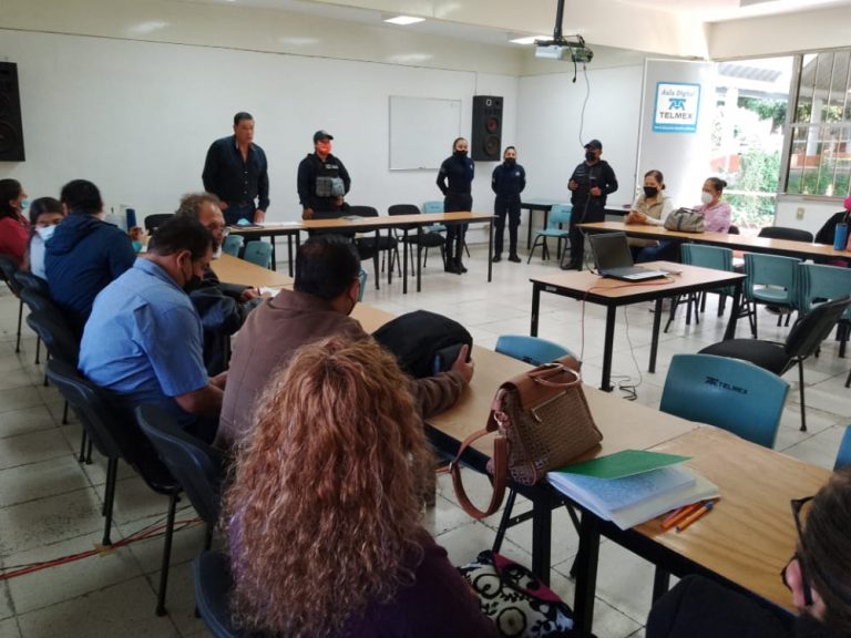 En Morelia, SSP imparte platicas en materia de prevención del delito a personal educativo