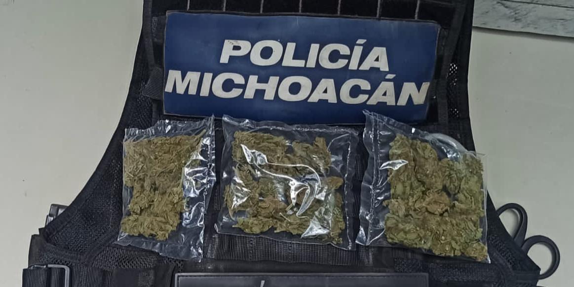 SSP detiene a tres en posesión de narcóticos, en Morelia y Zamora