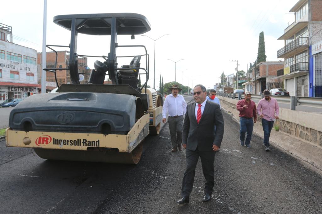 José Luis Téllez supervisó los avances de la Rehabilitación de la Avenida Morelos