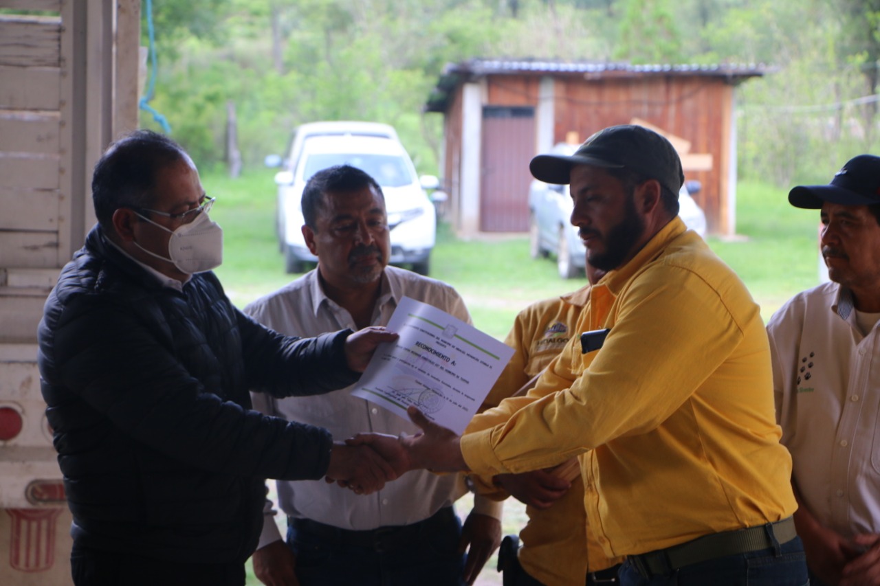 José Luis Téllez clausuró los trabajos de la temporada de incendios forestales 2022 en el municipio de Hidalgo
