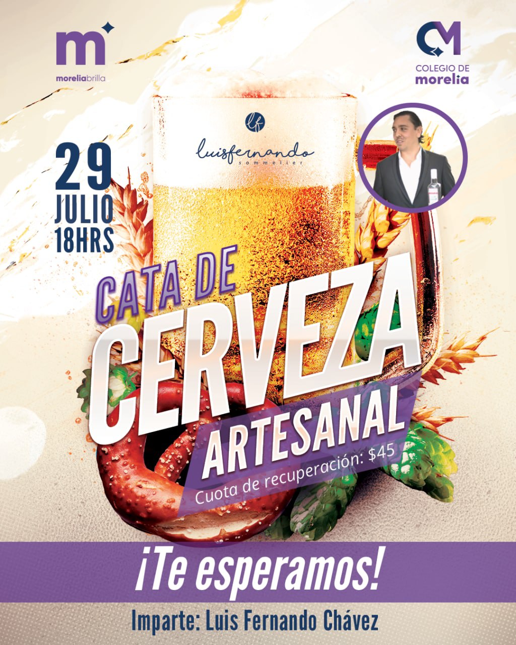 Colegio de Morelia invita a próxima cata de cerveza artesanal