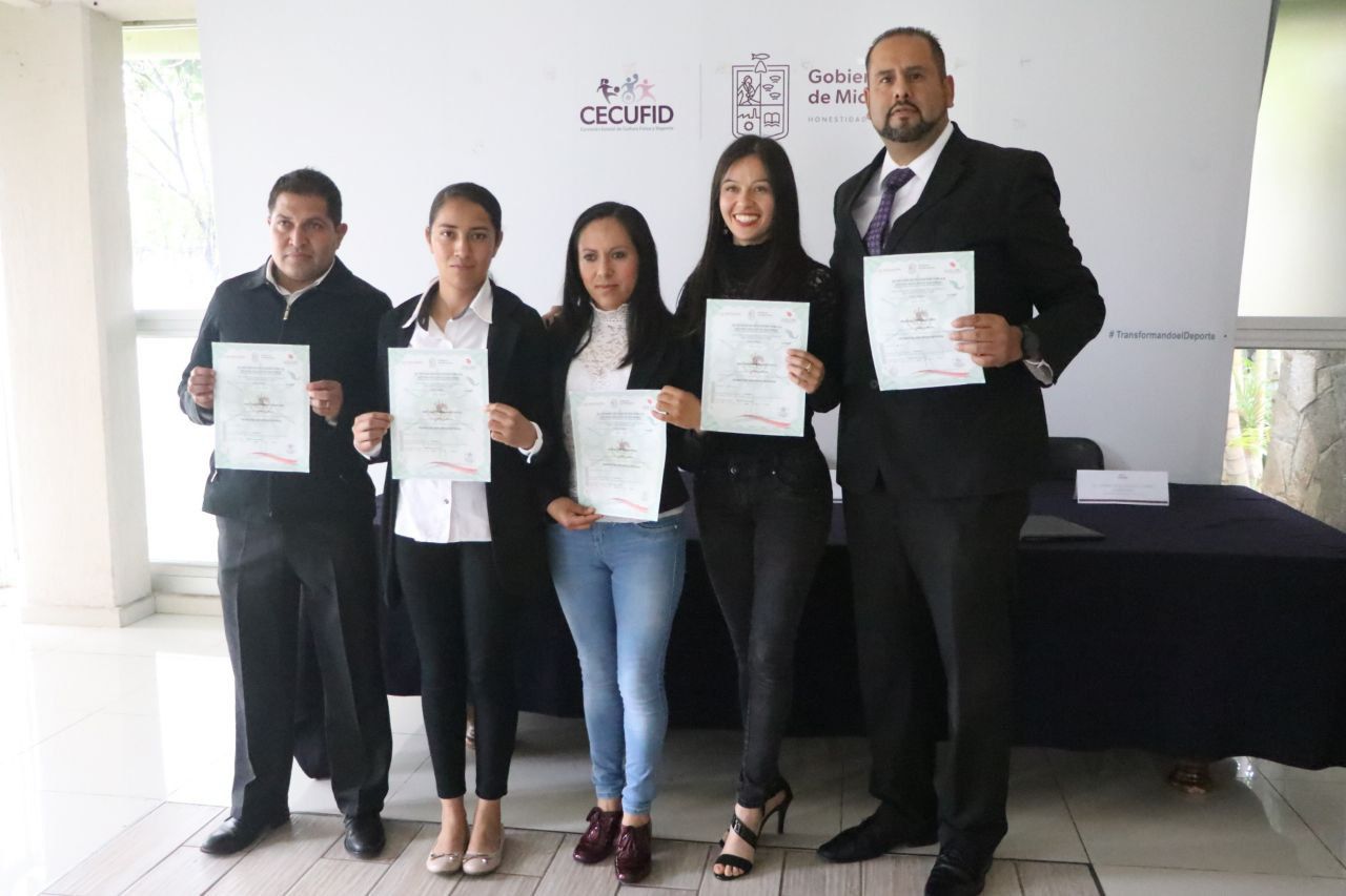 Certifican Cecufid e Icatmi a promotores deportivos