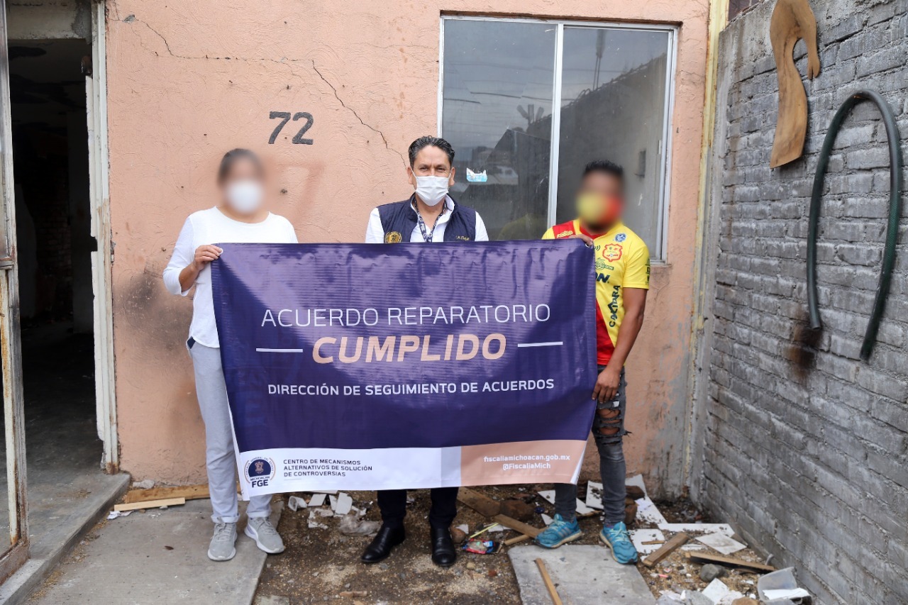 Restituye FGE inmueble a mujer, víctima de delito de Despojo