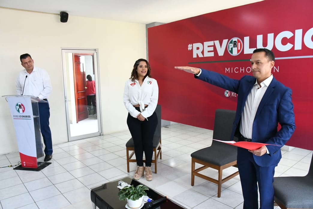 Jonathan Sanata González, nuevo secretario del Deporte del PRI Michoacán