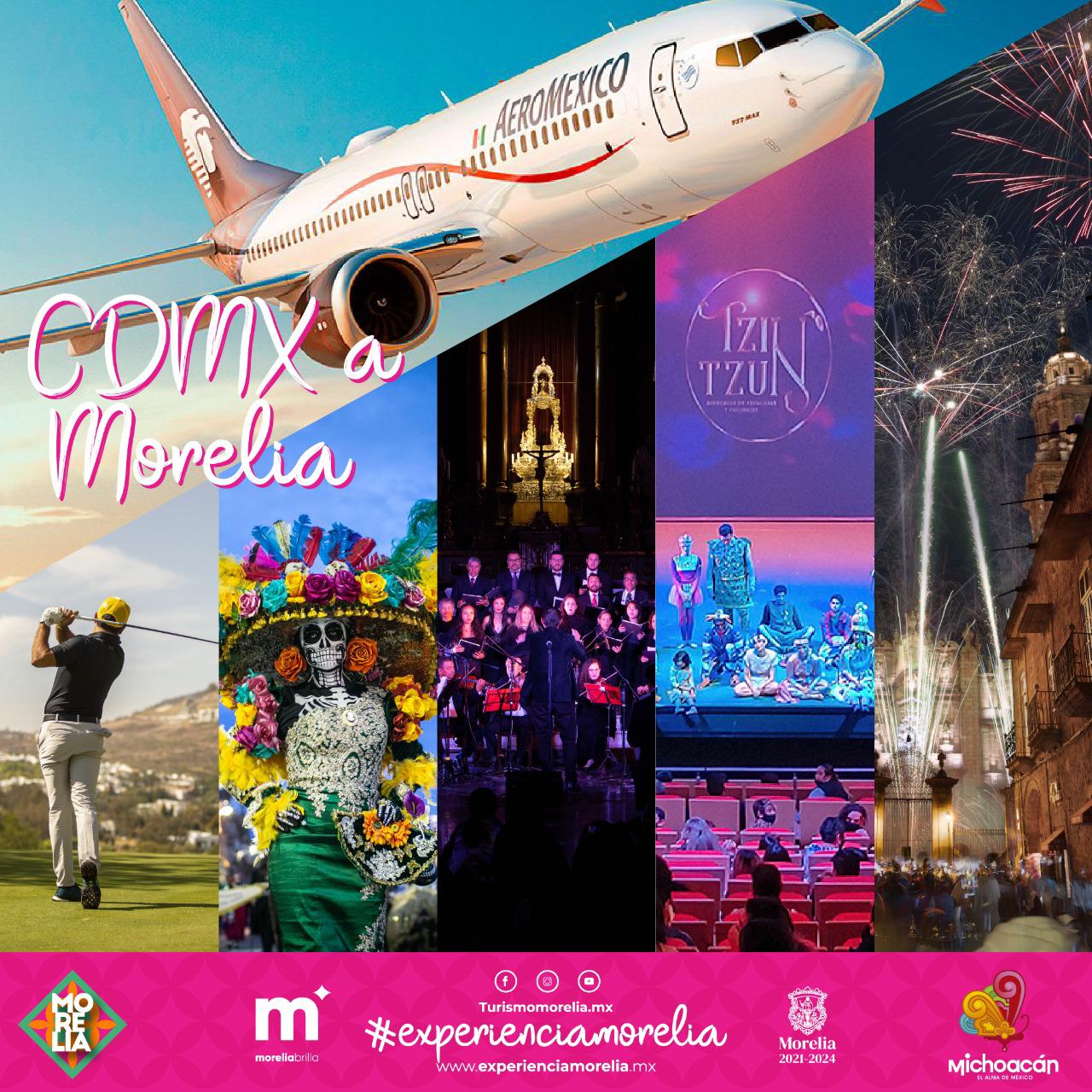 Morelia fortalece conectividad área con Aeroméxico