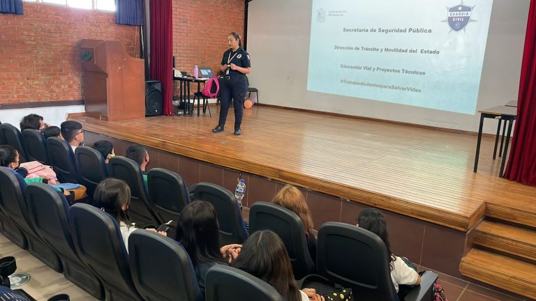 SSP imparte taller de autoestima a jóvenes de bachillerato en Morelia