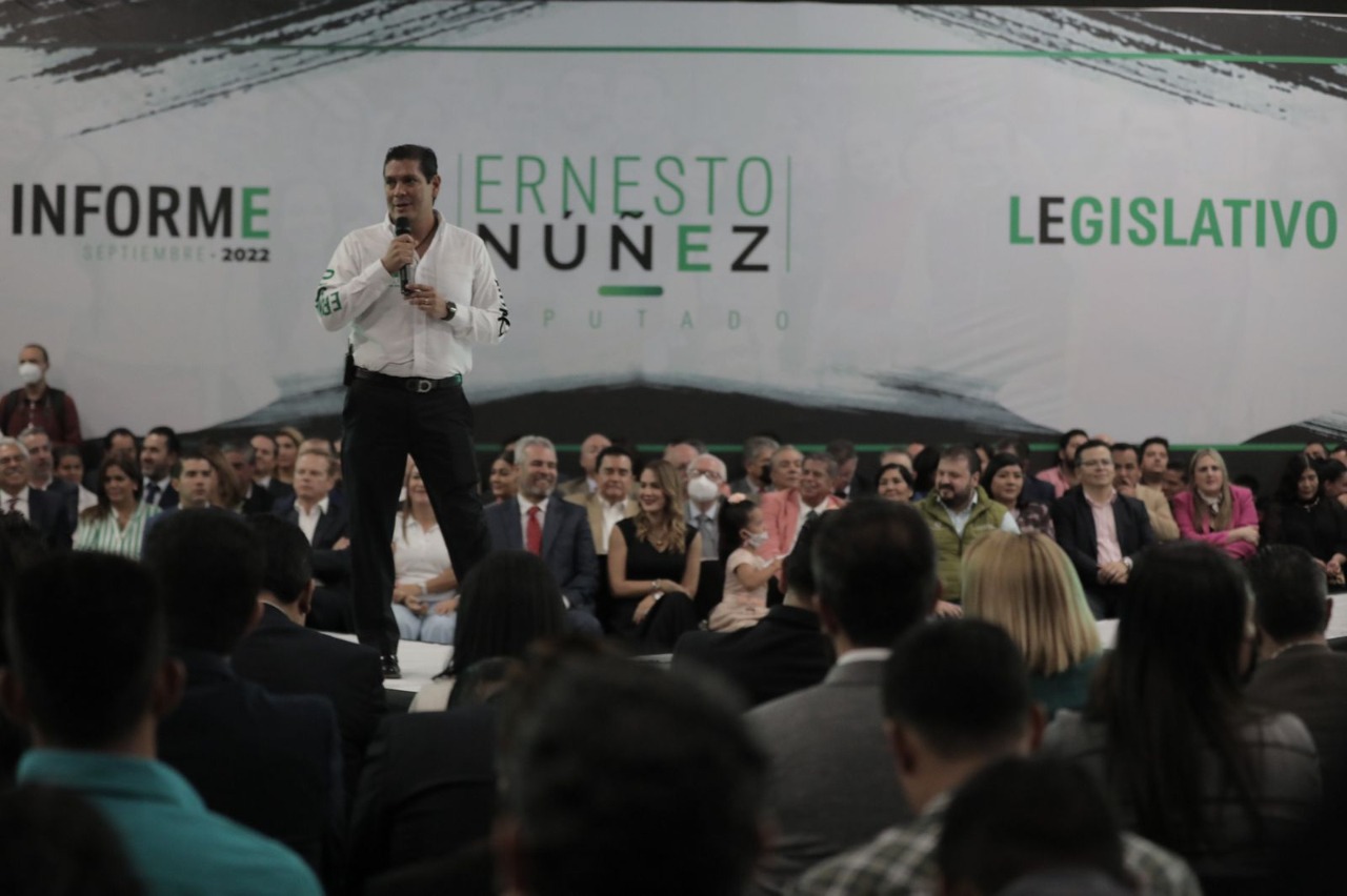 Con informe legislativo, Ernesto Núñez refrenda su vocación parlamentaria