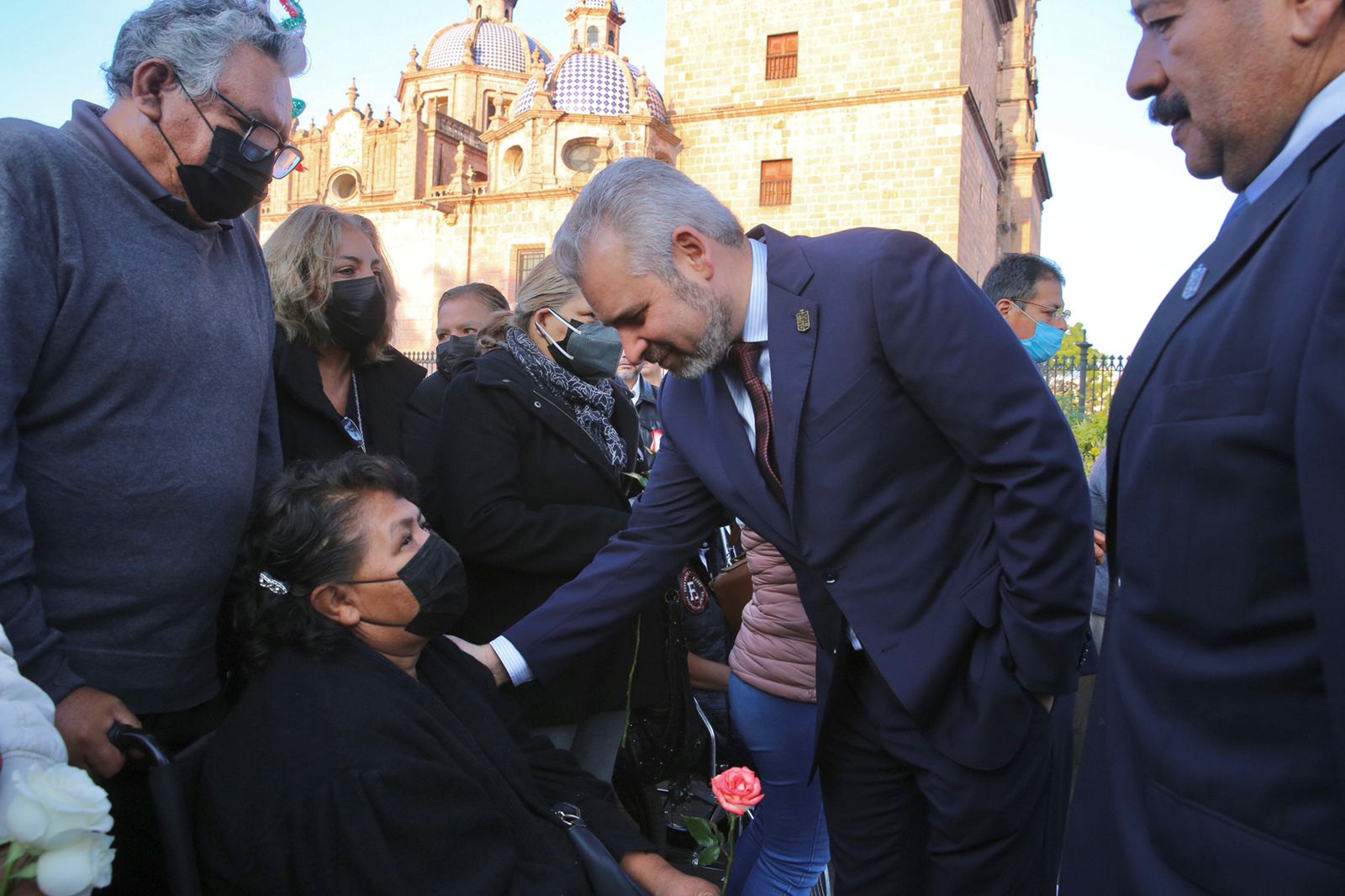 Reitera Bedolla apoyo a víctimas y familiares del atentado 15s en Morelia.