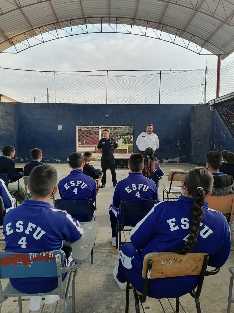 SSP imparte taller de Educación Vial y Adicciones en secundaria de Uruapan
