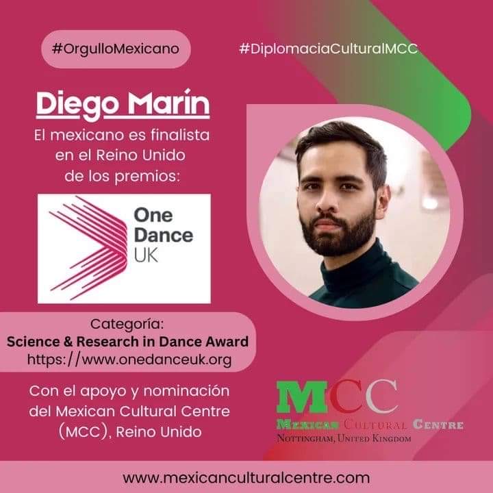 Diego Marín nominado a premios “One Dance Uk en Reino Unido