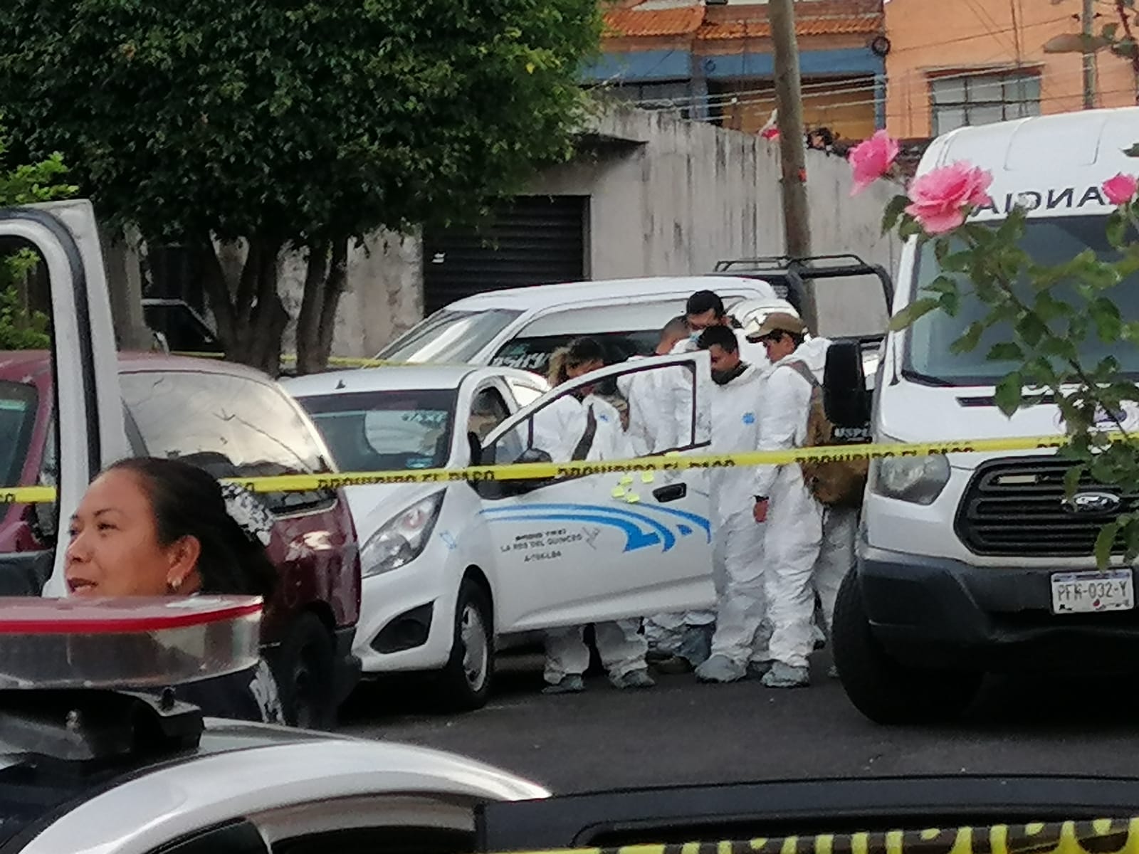 Un sujeto fue abatido por elementos de la Policía de Morelia, tras una persecución al robar un taxi