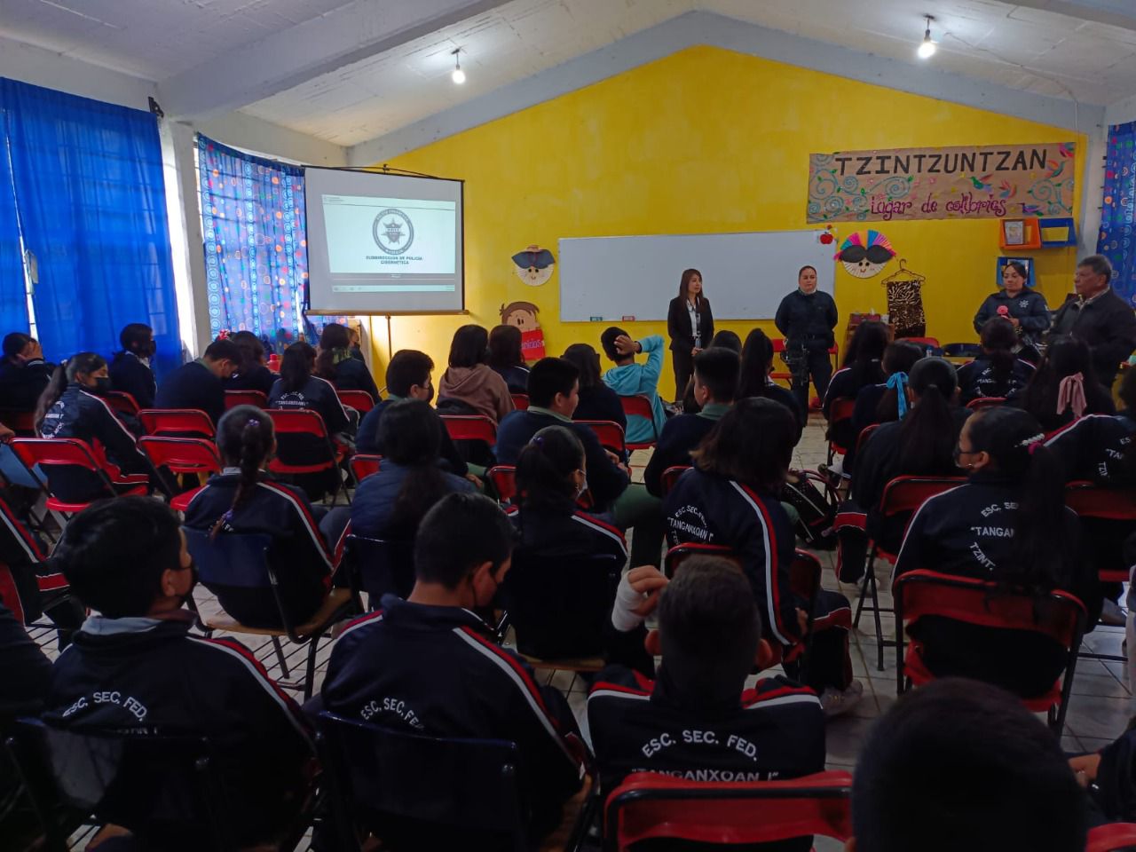 SSP imparte conferencia “Prevención de Delitos Cibernéticos” a estudiantes de Tzintzuntzan