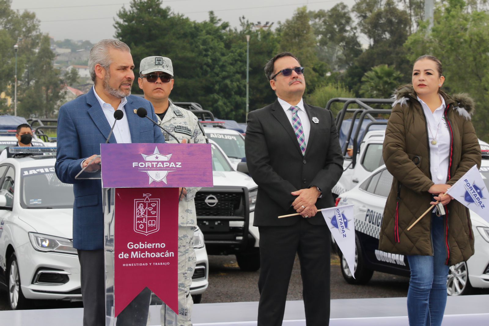 Fortalece Bedolla la seguridad en los municipios a través del Fortapaz.