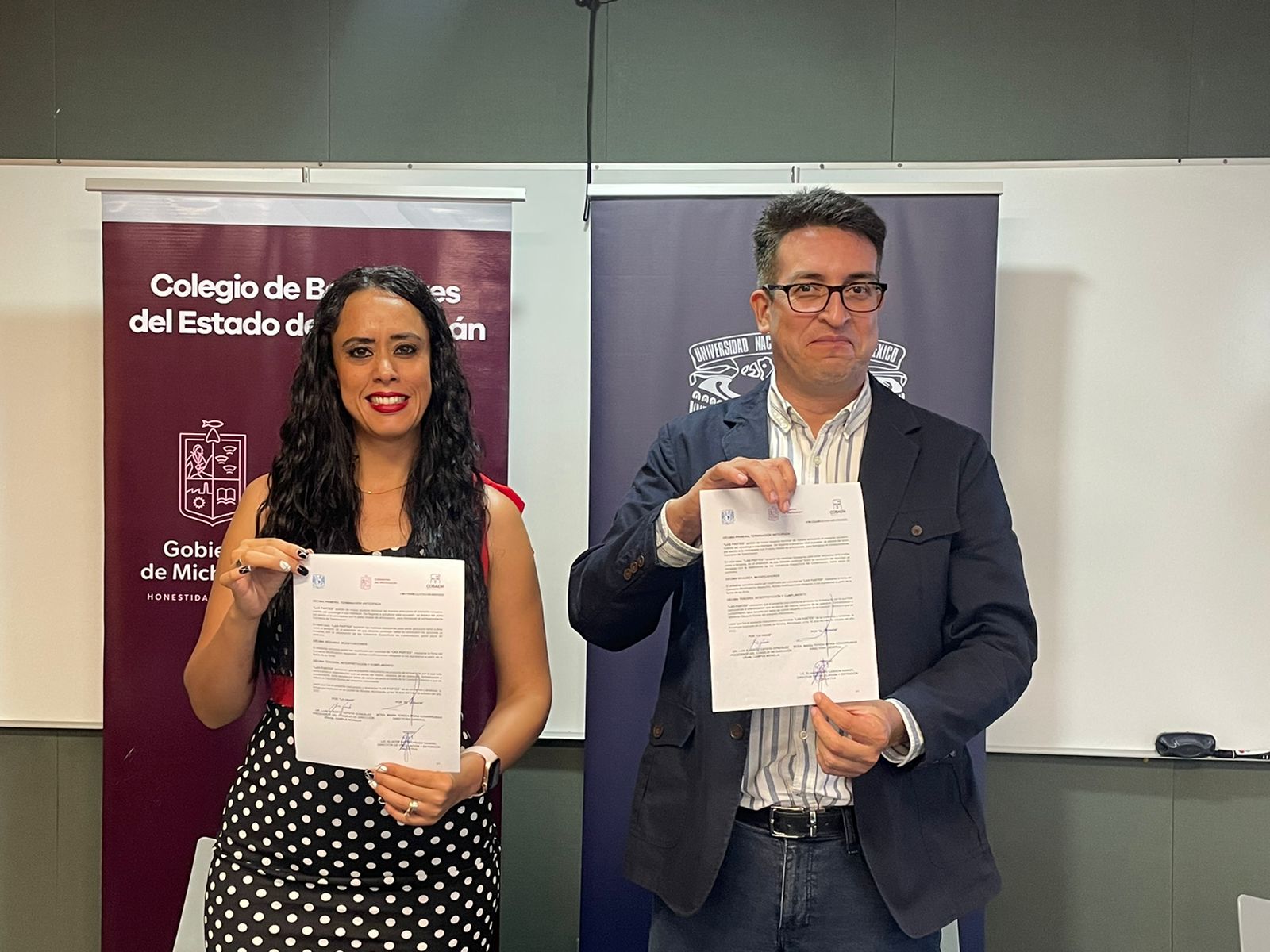 Cobaem y UNAM firman convenio de colaboración.
